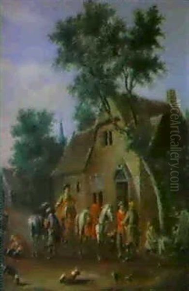 Reiter Vor Einem Wirtshaus - view 1