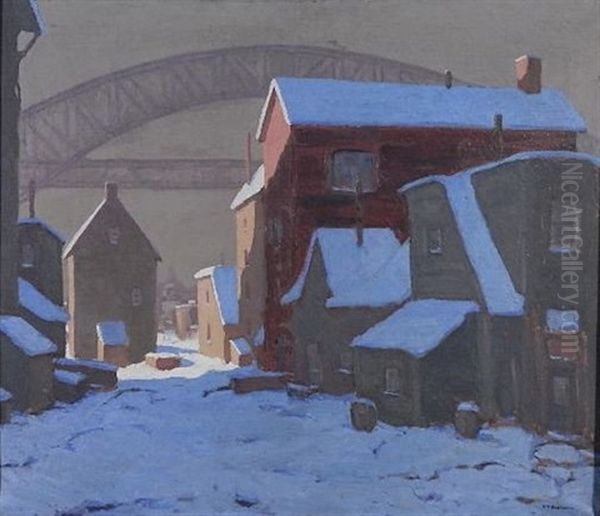 Lower Center Street Winter - view 1