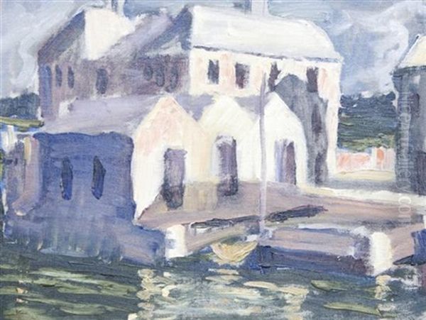 Bermuda (+ Untitled - Building In Landscape, Watercolor, Irgr; Pair) - view 1