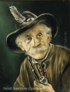 A Alpine Gentleman With A Pipe