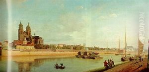 Magdeburg An Der Elbe; Ansicht Von Ost Nach West