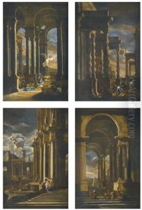 The Angel Appearing To Abraham; The Banishment Of Hagar; The Departure Of Jacob; Joseph Recognised By His Brothers (set Of 4)