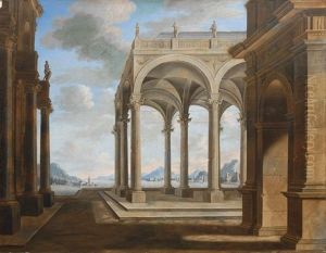 Architectural Capriccio In Idealised Landscape