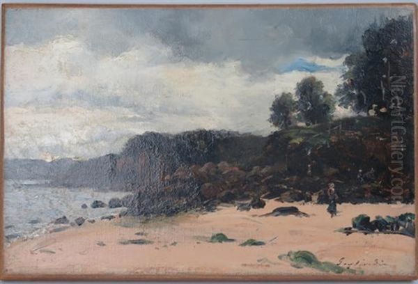 Promeneuse Sur La Cote Rocheuse - view 1