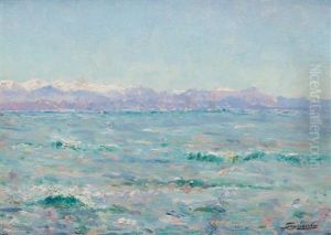 Les Alpes Vues De La Mer by Julien Gustave Gagliardini