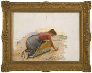 Une Lavandiere by Julien Gustave Gagliardini