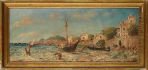 Bord De Mediterrannee Anime by Julien Gustave Gagliardini
