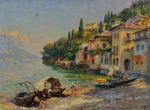 Vue Du Lac De Come? by Julien Gustave Gagliardini