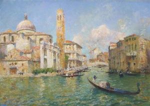 The Grand Canal, Venice by Julien Gustave Gagliardini