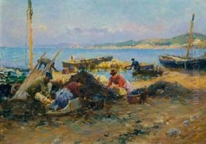 Le Matin Sur La Rive by Julien Gustave Gagliardini