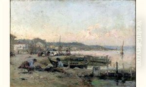 Femmes Ramassant Des Coquillages Sur La Plage
