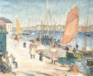 Port De Peche Des Martigues by Julien Gustave Gagliardini
