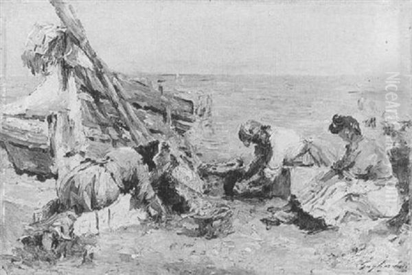 Washerwomen On A Beach - view 1