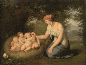 Le Nid D'amours by Benigne Gagneraux
