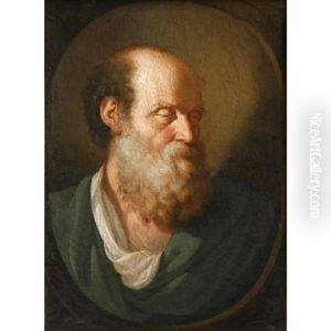 Tete De Vieillard by Benigne Gagneraux