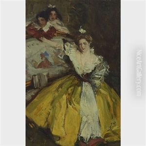 From A Portrait Of Mrs. Carl Meyer By John S. Sargent by Clarence Alphonse Gagnon