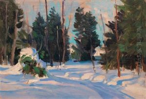 A L'oree Du Bois, Charlevoix by Clarence Alphonse Gagnon