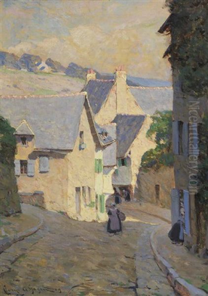 Sunlit Street, Dinan - view 1