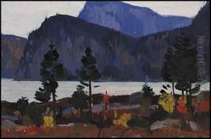 Lac Nissedal (telemark), Norvege by Clarence Alphonse Gagnon