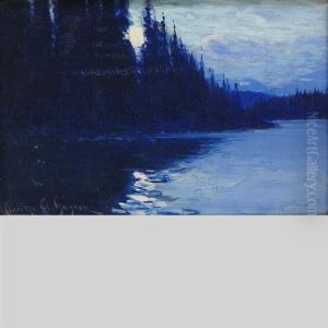 Lac A Ange, Montagnes Des Laurentides, Canada by Clarence Alphonse Gagnon