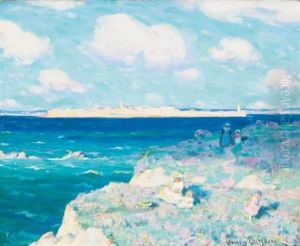St. Malo From The Cliffs Of Saint-briac by Clarence Alphonse Gagnon