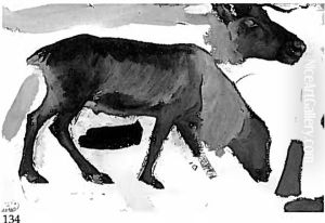 Sketch Of A Caribou Sketch Of A Caribou
