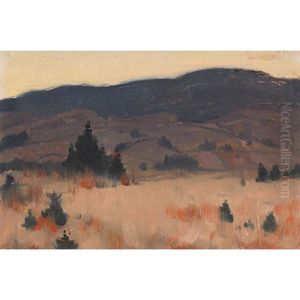 Crepuscule D'automne, Charlevoix by Clarence Alphonse Gagnon