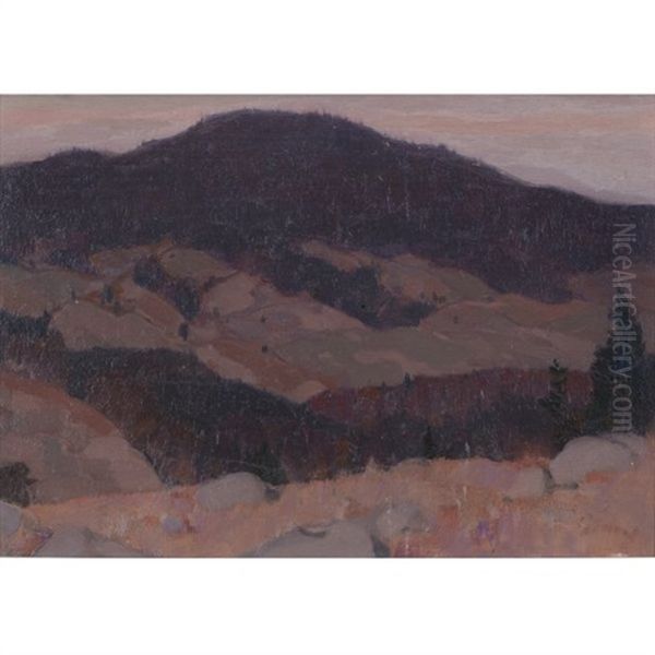 Autumn In The Laurentians (baie St. Paul)(sketch) - view 1