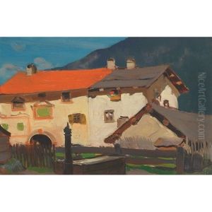 Dans Les Grisons, Suisse by Clarence Alphonse Gagnon