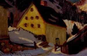 Winter Farm by Clarence Alphonse Gagnon
