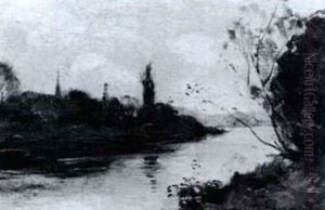 Boeuf Sur Seine by Clarence Alphonse Gagnon