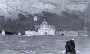San Giorgio (temps Gris) Venice by Clarence Alphonse Gagnon
