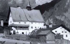 Dans Le Canton Des Grisons, Suisse by Clarence Alphonse Gagnon