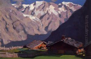 In The Alps by Clarence Alphonse Gagnon