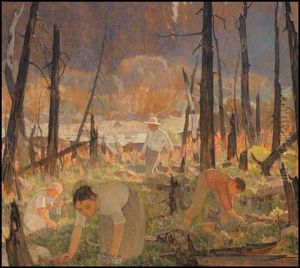 Blueberry Picking by Clarence Alphonse Gagnon
