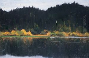 Automne En Scandanavie by Clarence Alphonse Gagnon