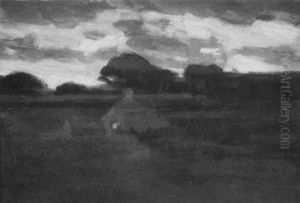 Quebec Farmstead by Clarence Alphonse Gagnon