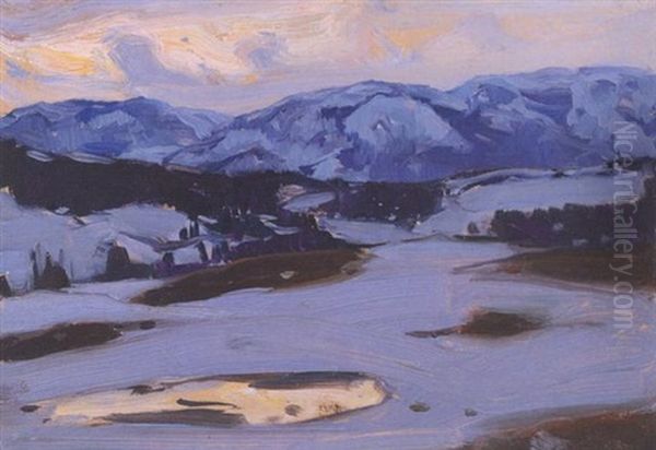 Sunset In The Hills Of Baie St. Paul - view 1