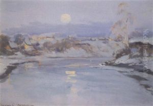 Clair De Lune D'hiver A Baie St. Paul