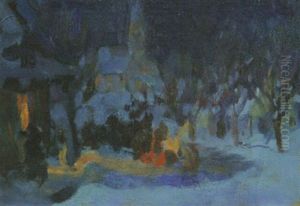 Heading To Midnight Mass by Clarence Alphonse Gagnon