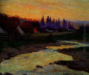 Autumn Evening, Baie St. Paul by Clarence Alphonse Gagnon