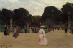 Luxembourg Gardens, Paris by Clarence Alphonse Gagnon