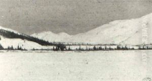 Frozen Lake by Clarence Alphonse Gagnon