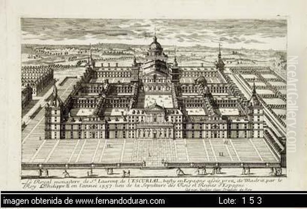 Le Royal Monastere De St Laurent De L Escurial, Bafty En Espagne Afses Prez De Madrit, Par Le Roy Philippe Ii En L' Anne 1557 Lieu De La Sepulture Des Rois Et Reines D' Espagne - view 1