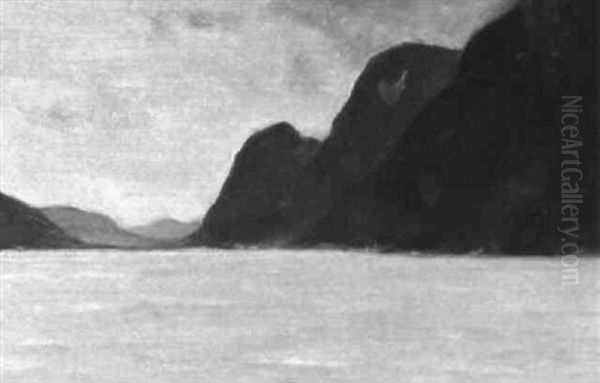 La Riviere Vefsna, (helgeland) Norvege - view 1