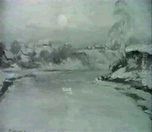 Clair De Lune D'hiver A Baie St. Paul