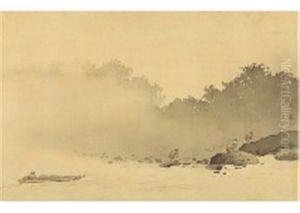 Ship In The Rain by Hashimoto Gaho