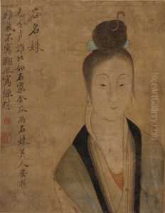 Portrait D'une Belle Femme Noble Representee Dans Sa Vie Quotidienne