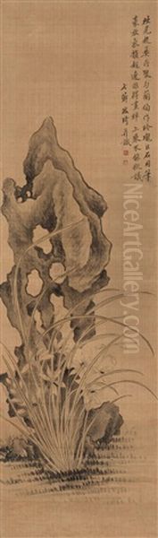 Stone And Orchid - view 1