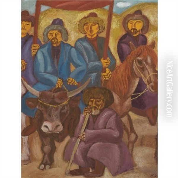 Waiting For The First Train (no. 3 From The Turksib Series) - view 1